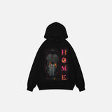 Territory Burning Flame Graphic Print Hoodie