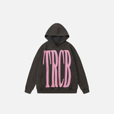 Territory Embroidery Letter Print Hoodie
