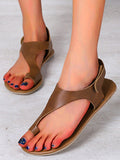 peopleterritory Velcro Vintage Greek Sandals UU5