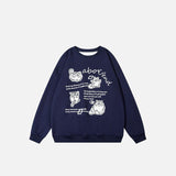 Territory Wise Cat Print Sweatshirt