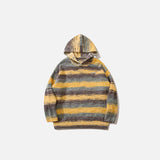 Territory Fleece Fuzzy Striped Hoodie