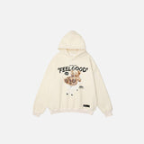 Territory Feel Good Bear Print Hoodie