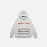 Territory "Endless Road" Letter Print Hoodie