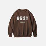 Territory "Best" Print Oversized Sweatshirt