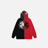 Territory Spider Embroidery Zip-up Hoodie