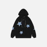 Territory Star Patches Cotton Zip-up Hoodie