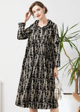 peopleterritory Fashion Black Hooded Tie Dye Cashmere Long Dresses Spring LY0303