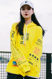 Territory The Article Japanese Letter Print Hoodie