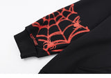 Territory Y2K Spider Embroidery Oversized Hoodie