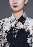 peopleterritory Stylish Colorblock Ruffled Oversized Print Chiffon Shirt Dress Spring LY1836
