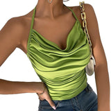 peopleterritory Halter Draped Camisole Top CG9