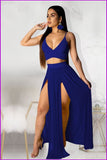 peopleterritory Bright Color Bandage Strapless Cropped Swimsuit Set F799