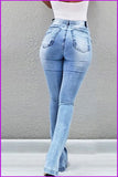 peopleterritory High Waist Ripped Skinny Women Jeans F2781