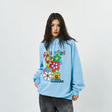 Territory Smiley Sunflowers Retro Hoodie