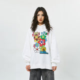 Territory Smiley Sunflowers Retro Hoodie