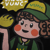 Territory Cute Boy Graphic Print Oversized Hoodie