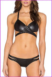 peopleterritory Solid Color Bow Strapless 2 Piece Swimsuit DA302