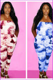 peopleterritory Tie Dye Women Plus Size Jumpsuit F1015