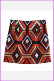 furdelashop Casual Geometric Print Bodycon Skirt
