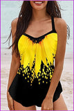 peopleterritory Loose Print Women Summer Two Piece Bikini Sets
