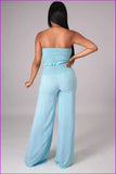 peopleterritory New Strapless Solid Camisole With Long Pants F3180