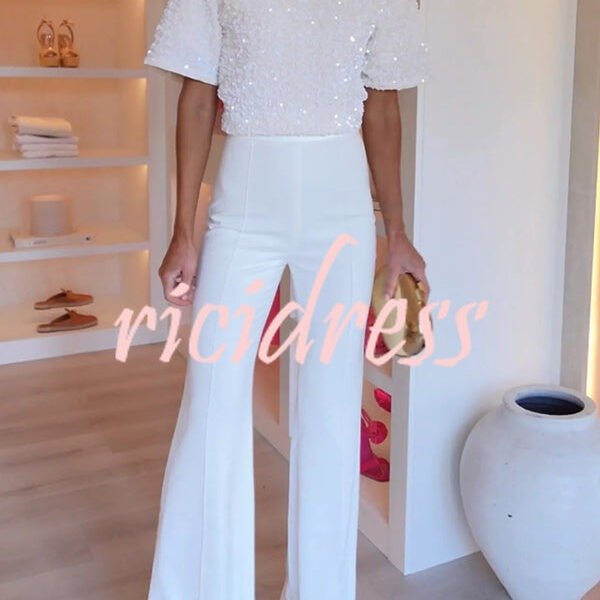 Invite Only High Waist Stretch Flared Pants